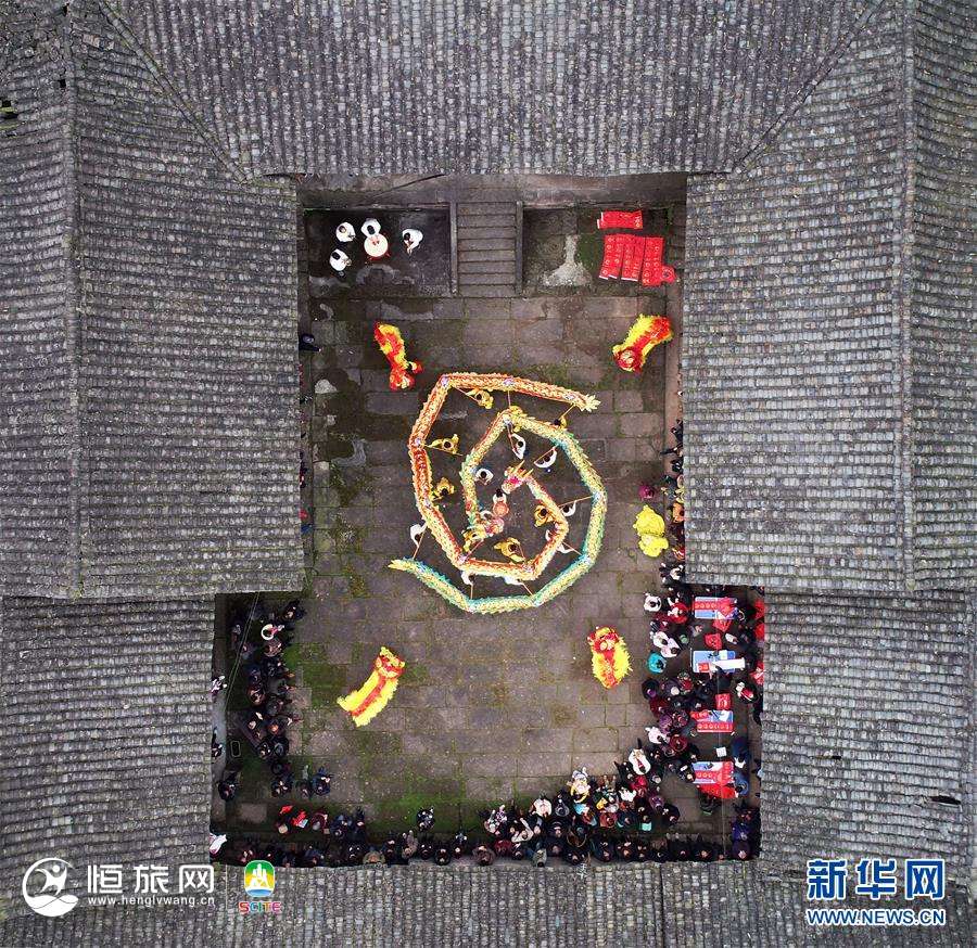 #（社会）（2） 四川蓬安：龙狮闹春 文化暖心