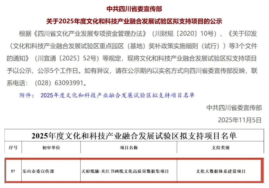 乐山唯一！夹江入选省级拟支持项目！